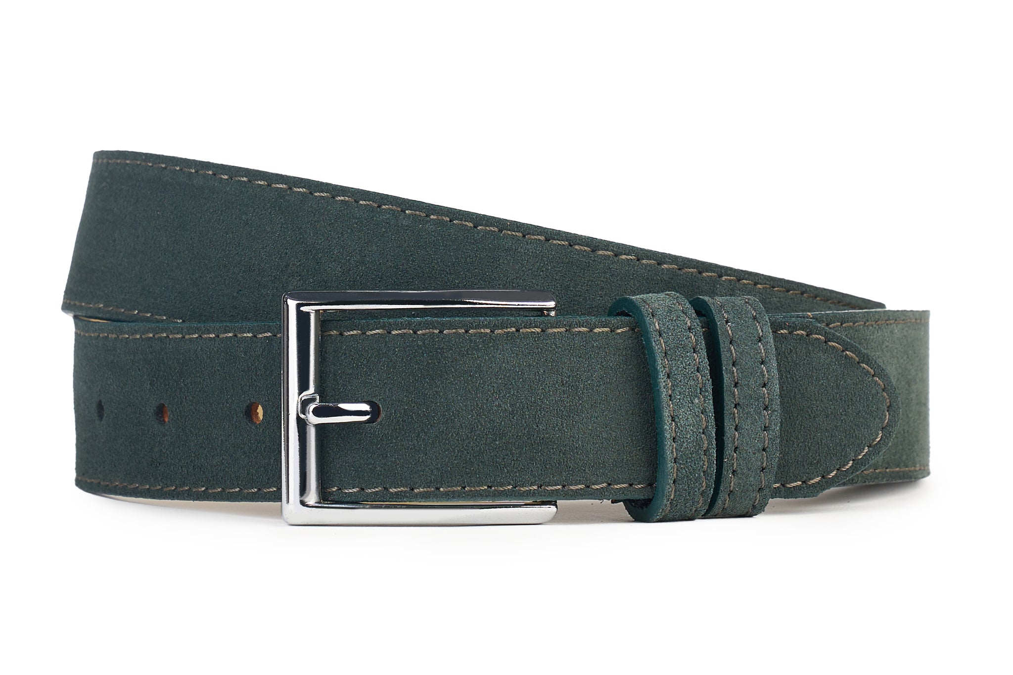 CUREA PIELE INTOARSA DARK GREEN